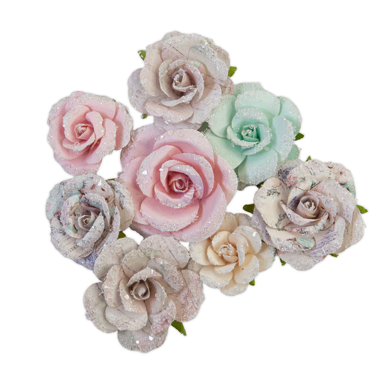Prima Marketing Inc Prima Flowers® Sugar Cookie Christmas Collection - Santa Baby - 8 Pcs, 1.5-2 655350648527
